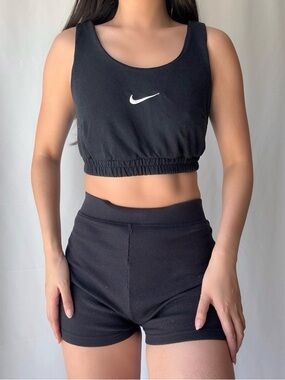 Nike Black Crop Top